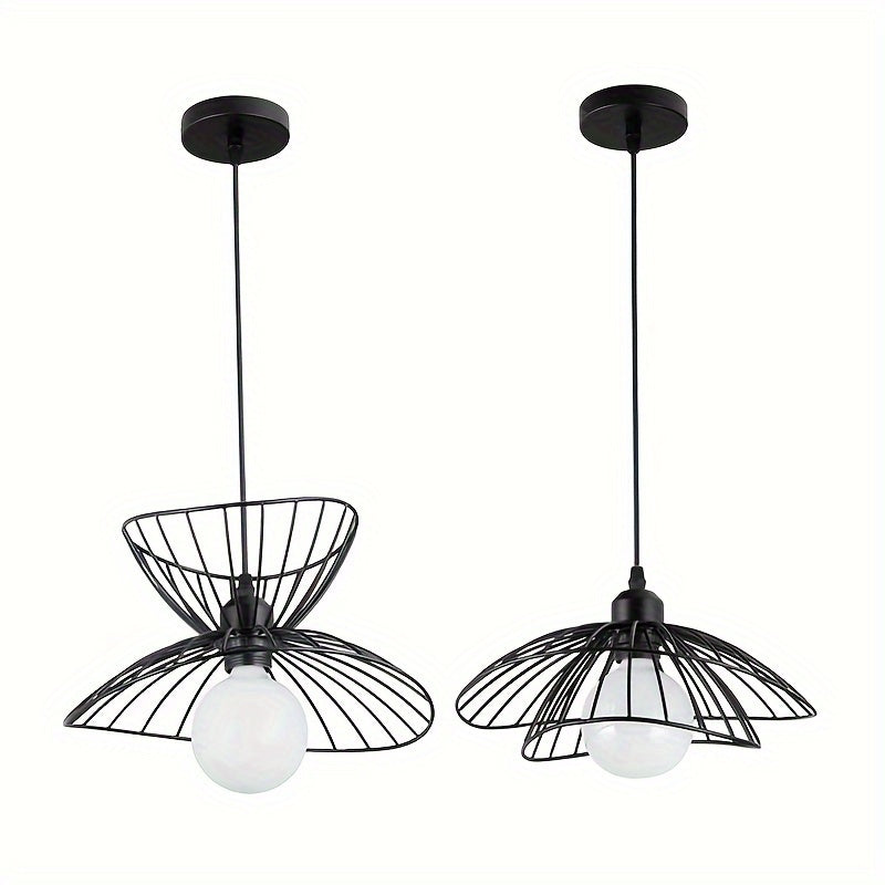 Retro sort pendel | Justerbart industrielt design