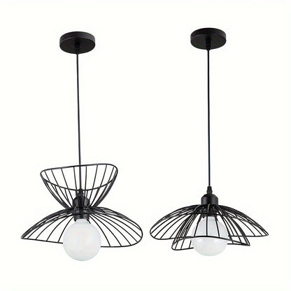 Retro sort pendel | Justerbart industrielt design