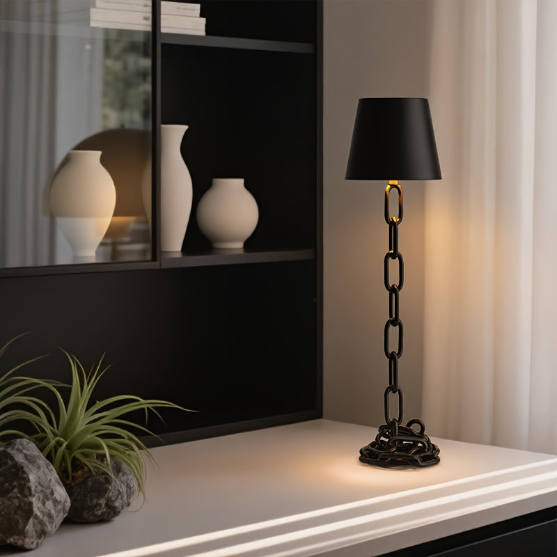 Lampă de masă cu lanț modern | Lumină LED tactilă reîncărcabilă