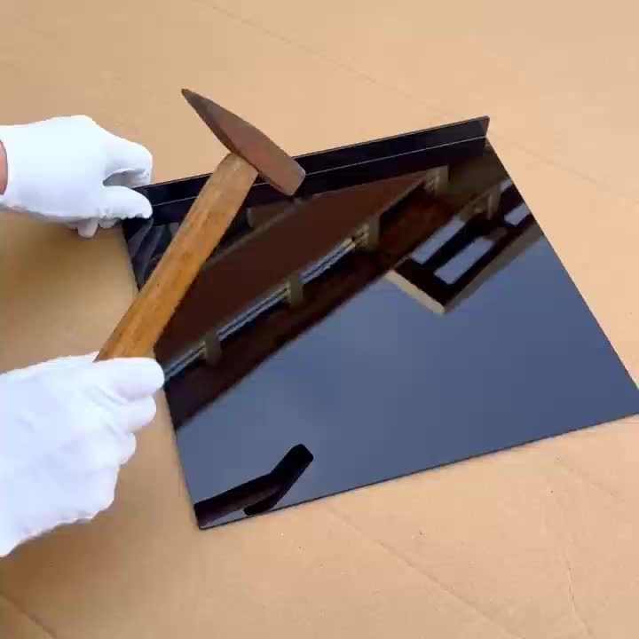 Black PET Cutting Board | Durable Countertop Protector with Protective Lip