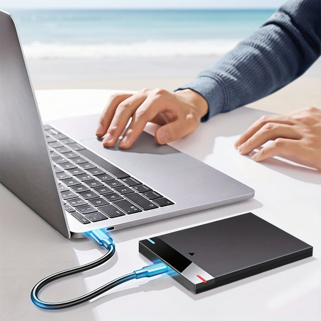Disco Duro Externo SSD Portátil 320GB USB Delgado Almacenamiento de Respaldo