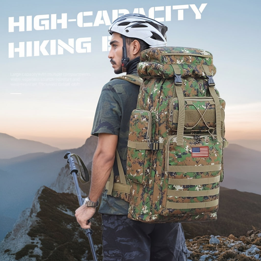 Rucksack Herren Grosses Volumen Outdoor Trekking Backpack