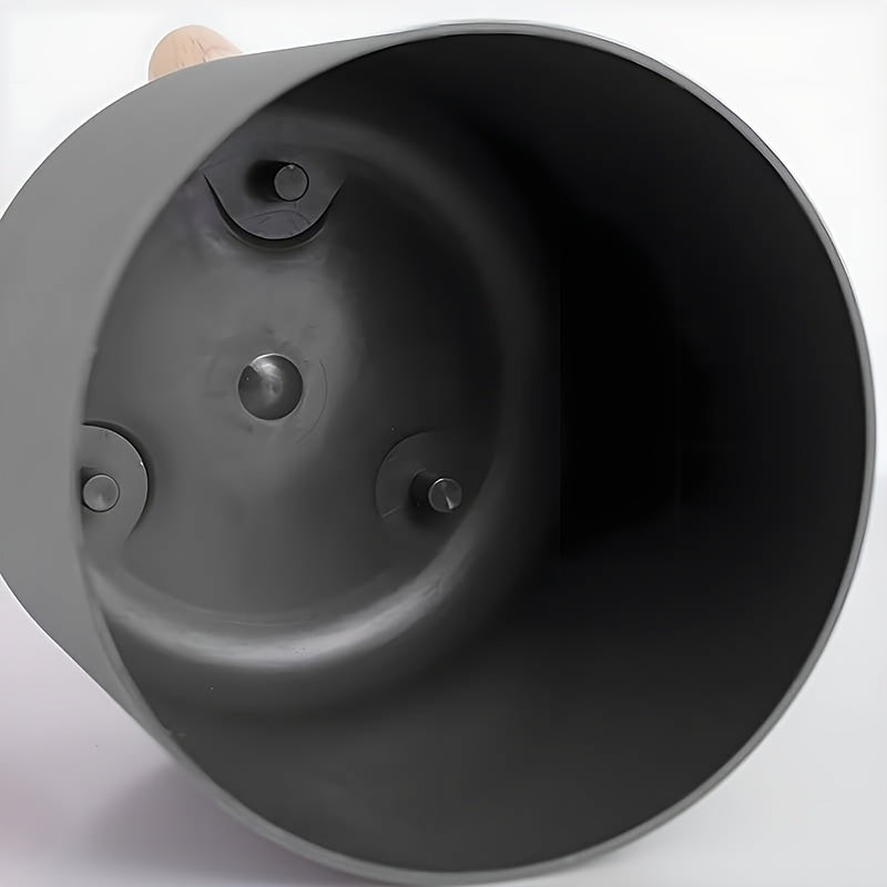Modern Round Planter with Wooden Legs | Indoor & Outdoor Decorative Plant Pot