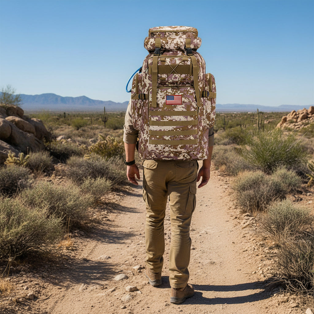 Rucksack Herren Grosses Volumen Outdoor Trekking Backpack