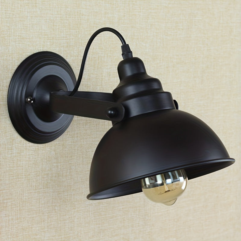 Industrielle Vintage-Wandlampe | Retro Metall-Wandleuchte