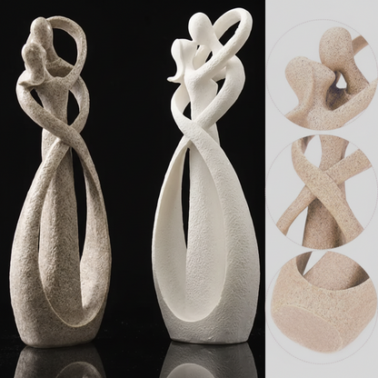 Abstract Sculpture Modern Resin Couple Figurine Home Decor