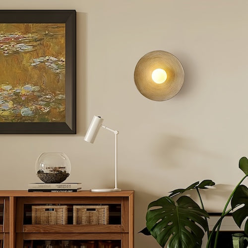 Rustic Wood Wall Sconce | Handcrafted LED Wall Light