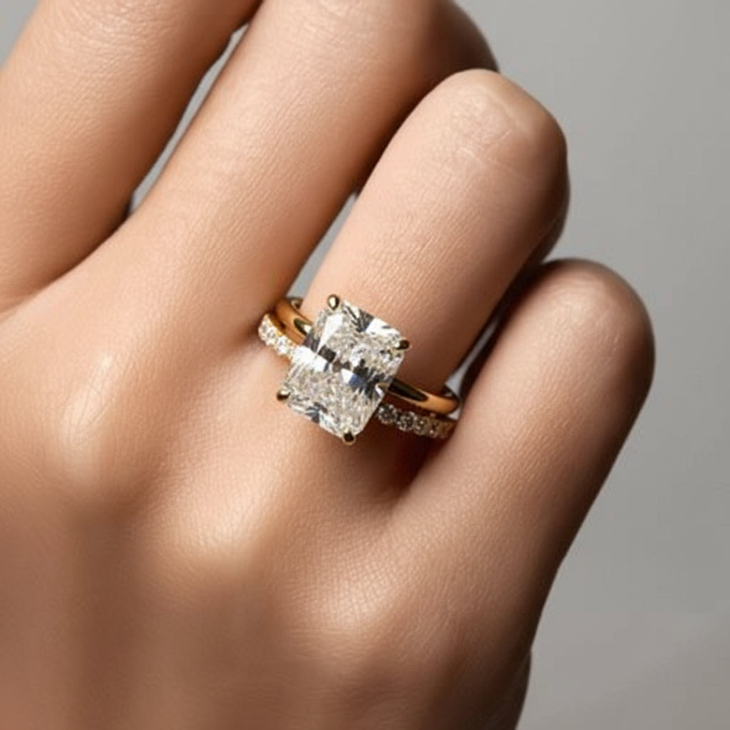 Inel suprapus geometric cu pavé din argint sterling bandă reglabilă