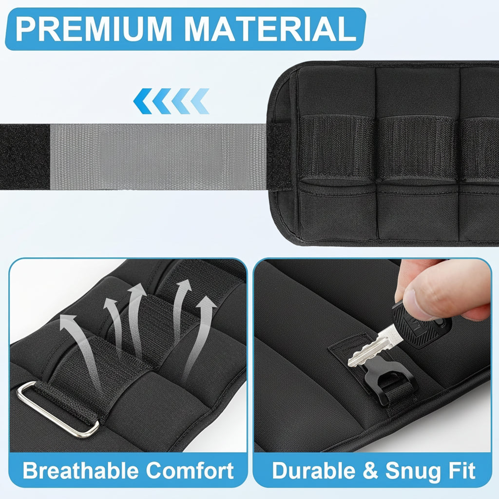 Set reglabil de greutăți pentru glezne pentru antrenamentul picioarelor și fitness