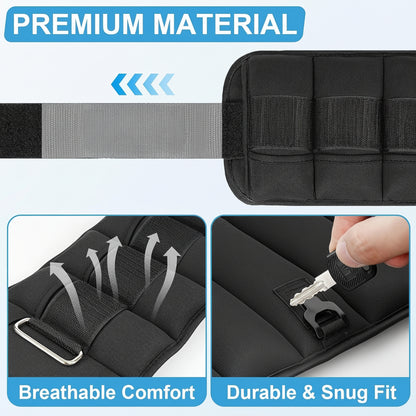 Set reglabil de greutăți pentru glezne pentru antrenamentul picioarelor și fitness