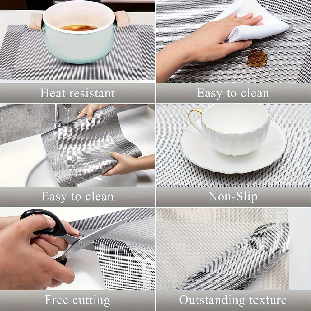 PlaciMat | Heat-Resistant PVC Placemats | Washable & Non-Slip Table Mats