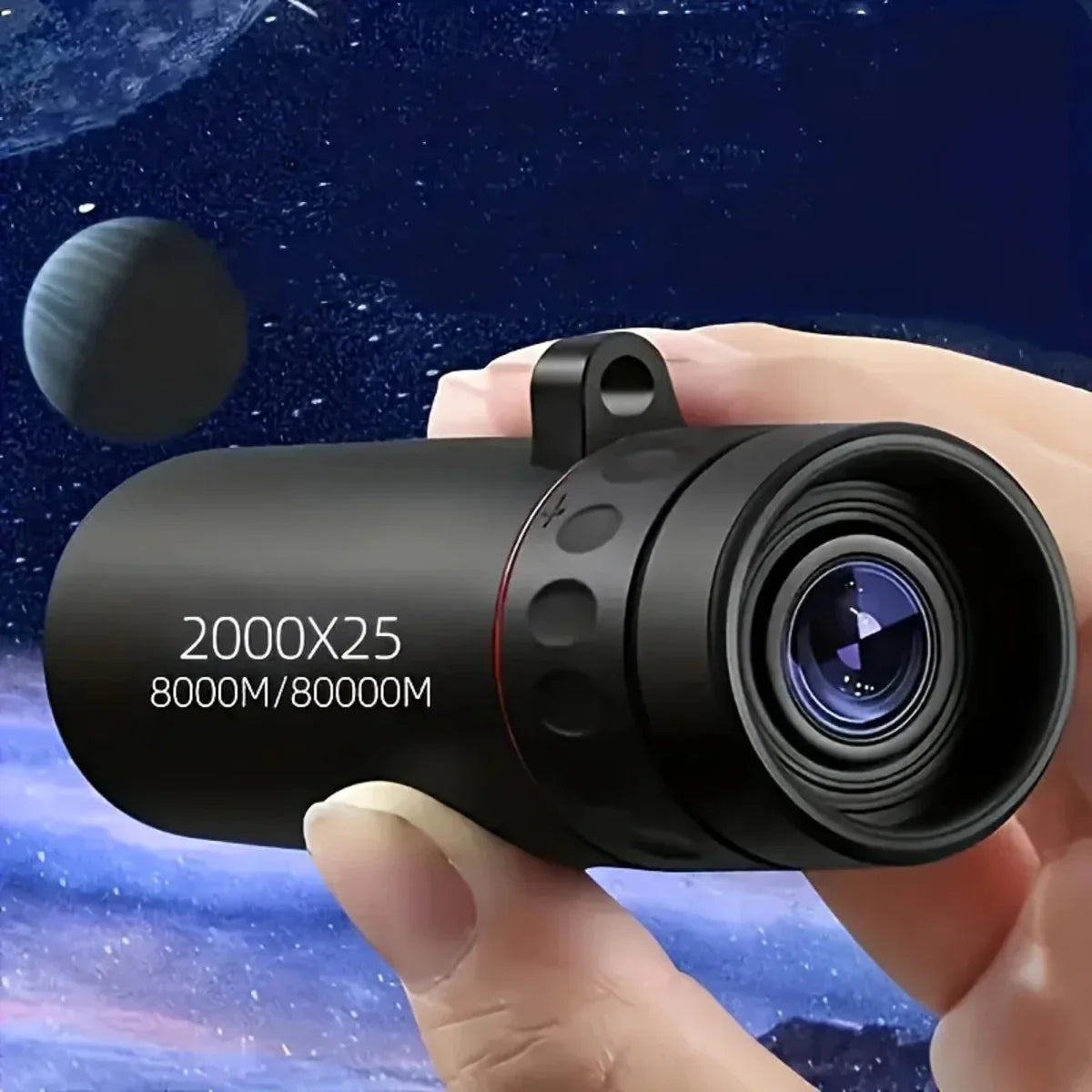 Telescop monocular HD 2000x25 compact cu mărire pentru observare în aer liber