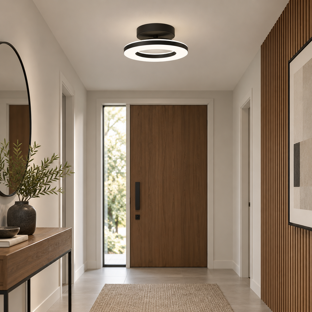Acrylic Round LED Ceiling Light | Modern Hallway & Entrance Fixture