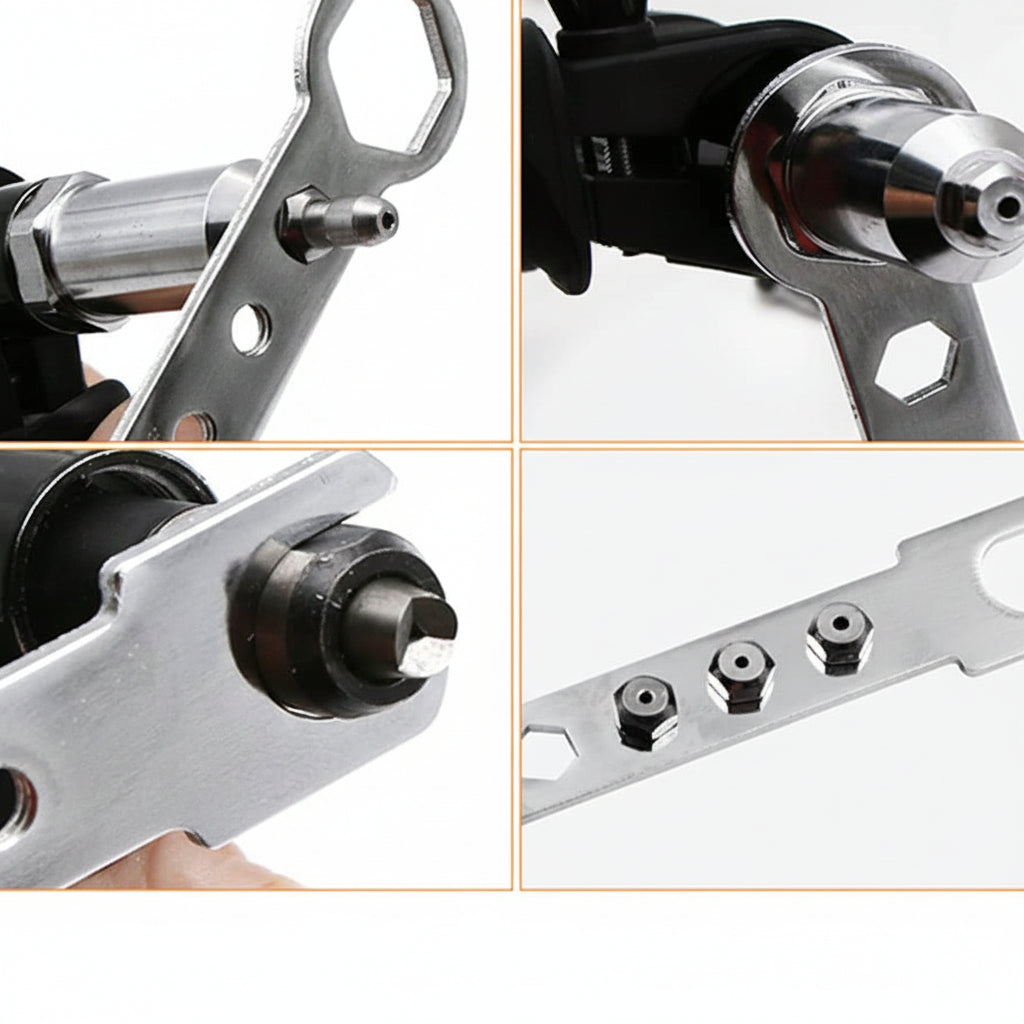Rivettatrice Trapano Adattatore Kit Ugelli Intercambiabili