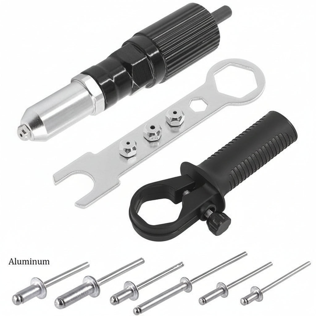 Rivettatrice Trapano Adattatore Kit Ugelli Intercambiabili
