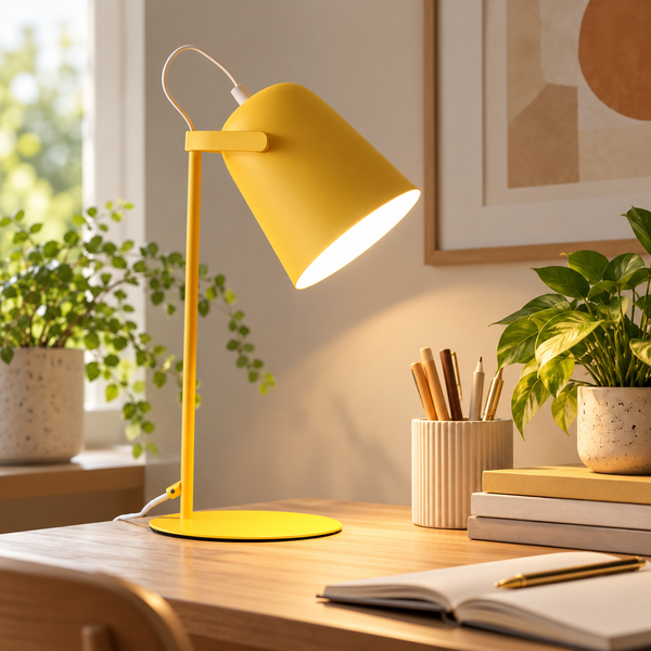 Lampă de birou cu unghi reglabil, lumină blândă și design colorat