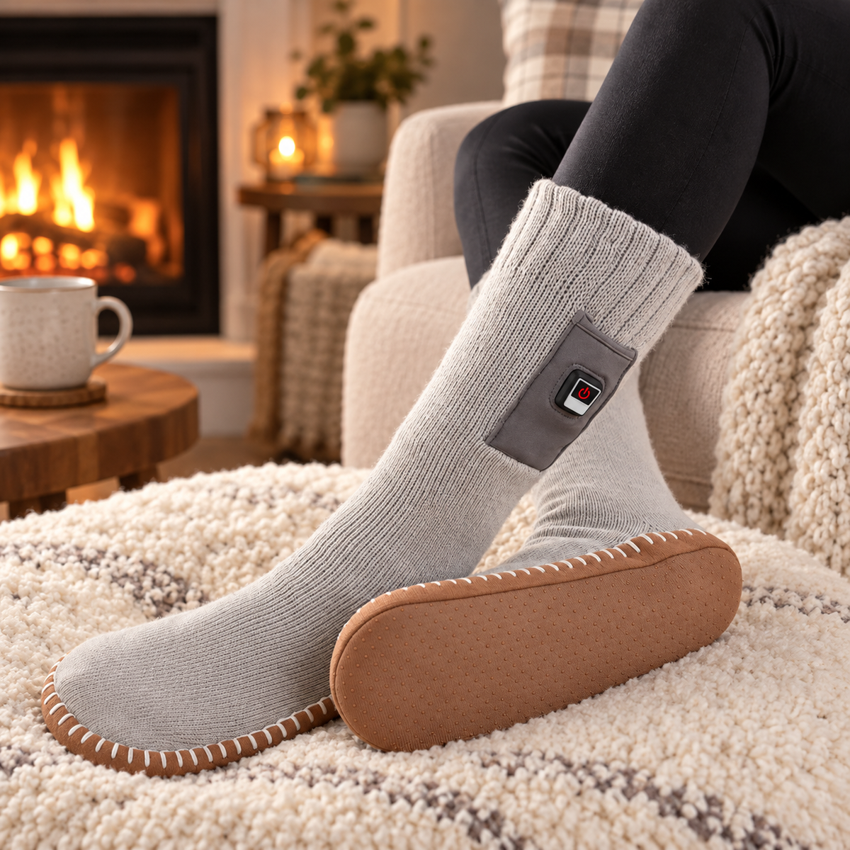 Verstellbare elektrische, feuchtigkeitsableitende beheizte Socken