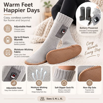 Verstellbare elektrische, feuchtigkeitsableitende beheizte Socken