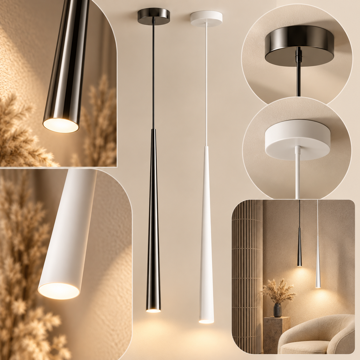 Höhenverstellbare Pendelleuchte mit energieeffizientem LED-Design