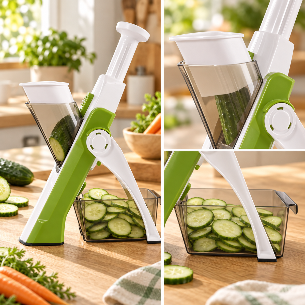 Affettaverdure regolabile con spessore regolabile, utensile da cucina sicuro