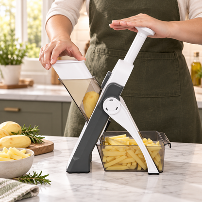 Affettaverdure regolabile con spessore regolabile, utensile da cucina sicuro