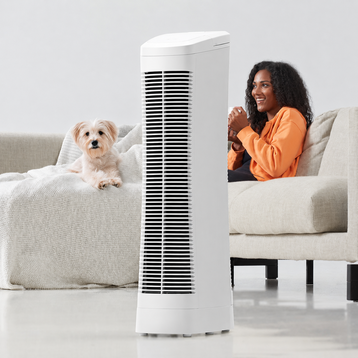 Purificator de aer ionic cu ventilator silențios