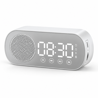 Alarm Clock Bluetooth Fm Radio Speaker Bedside Digital