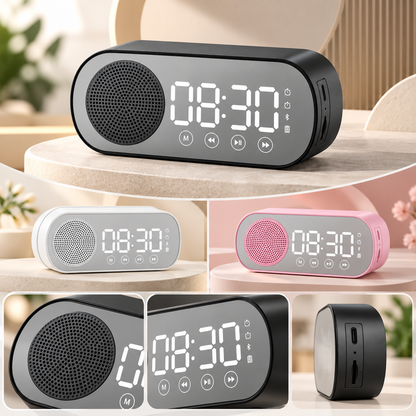 Alarm Clock Bluetooth Fm Radio Speaker Bedside Digital