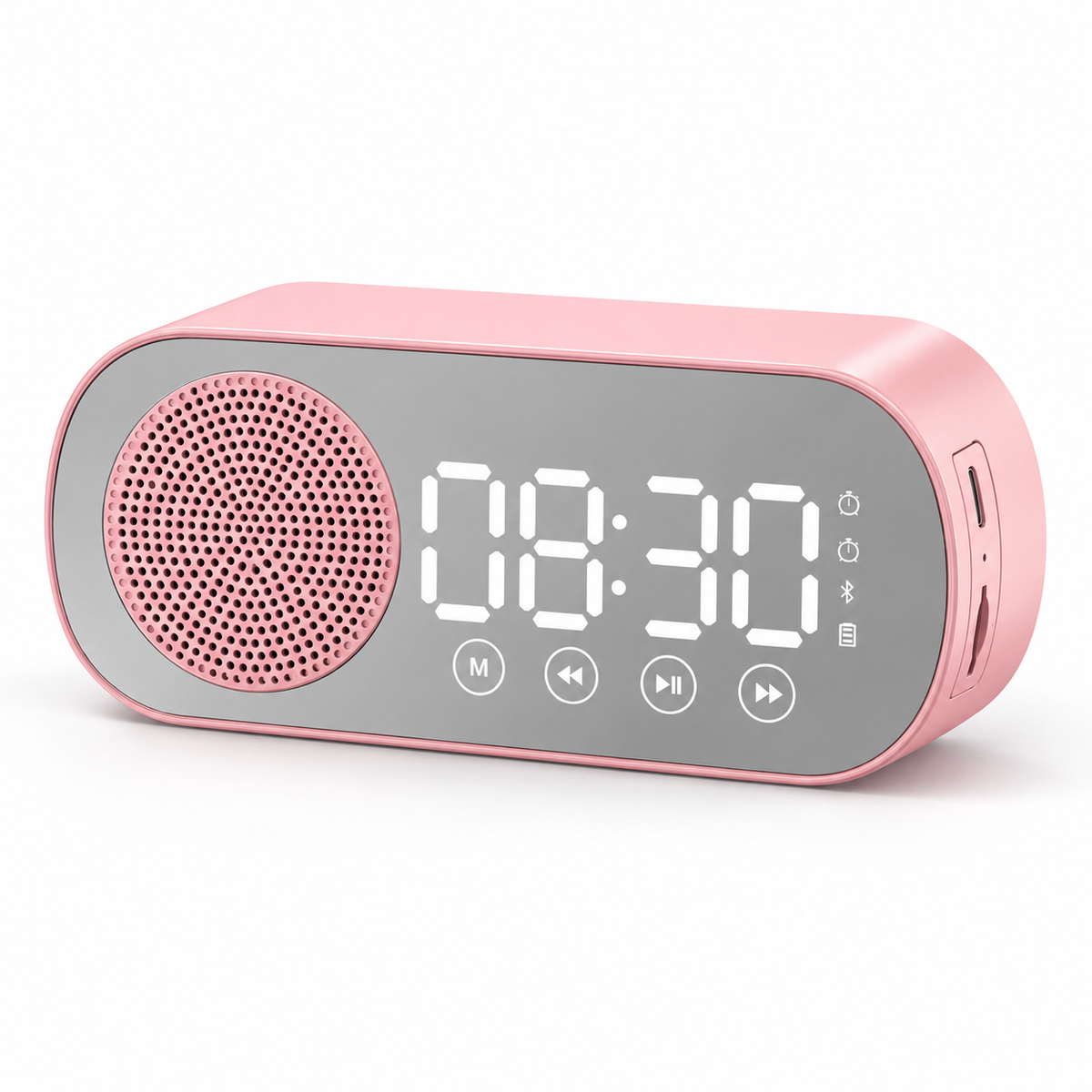Alarm Clock Bluetooth Fm Radio Speaker Bedside Digital