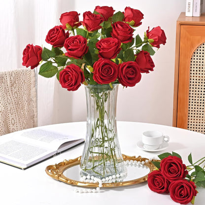 Blomster buket kunstige roser dekoration bryllup mors dag gave