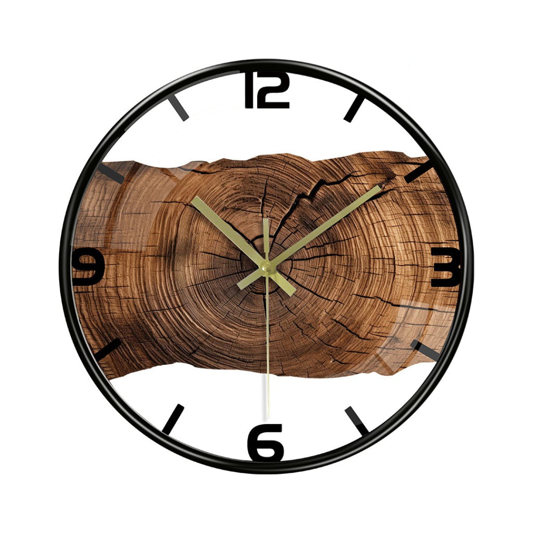Artistic Wooden Wall Clock | Silent & Elegant Home Décor