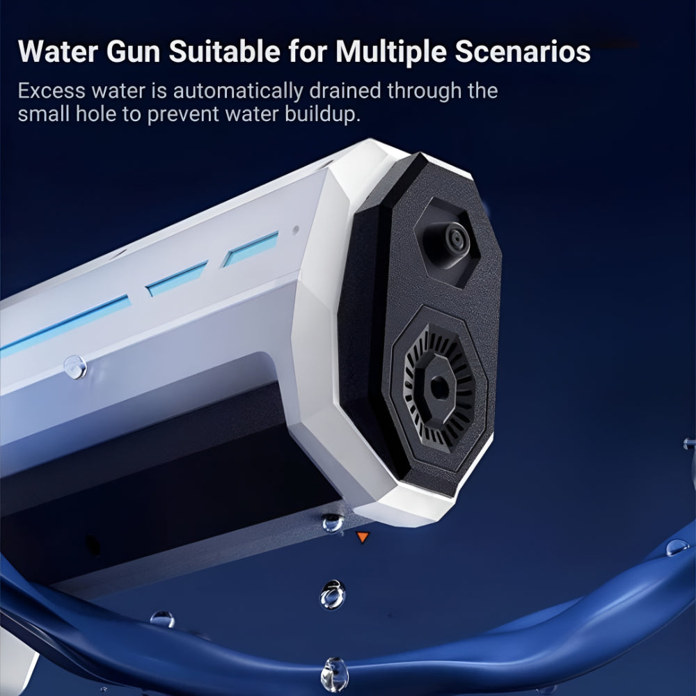 Pistola de Agua Automática Tanque Grande Exterior Salpicadura de Munición