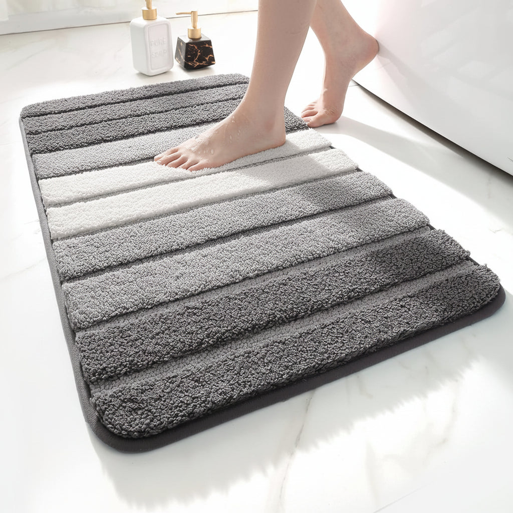 Covoraș de baie antiderapant din microfibră absorbant pentru podea de baie