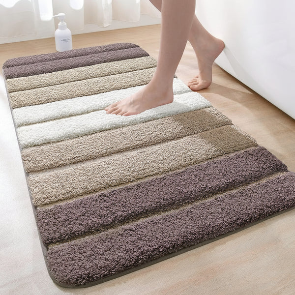 Covoraș de baie antiderapant din microfibră absorbant pentru podea de baie