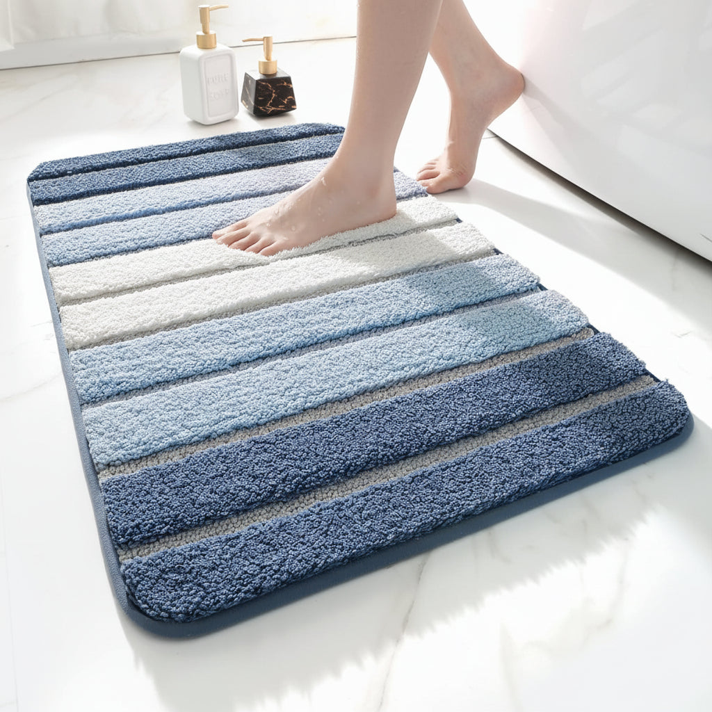 Covoraș de baie antiderapant din microfibră absorbant pentru podea de baie