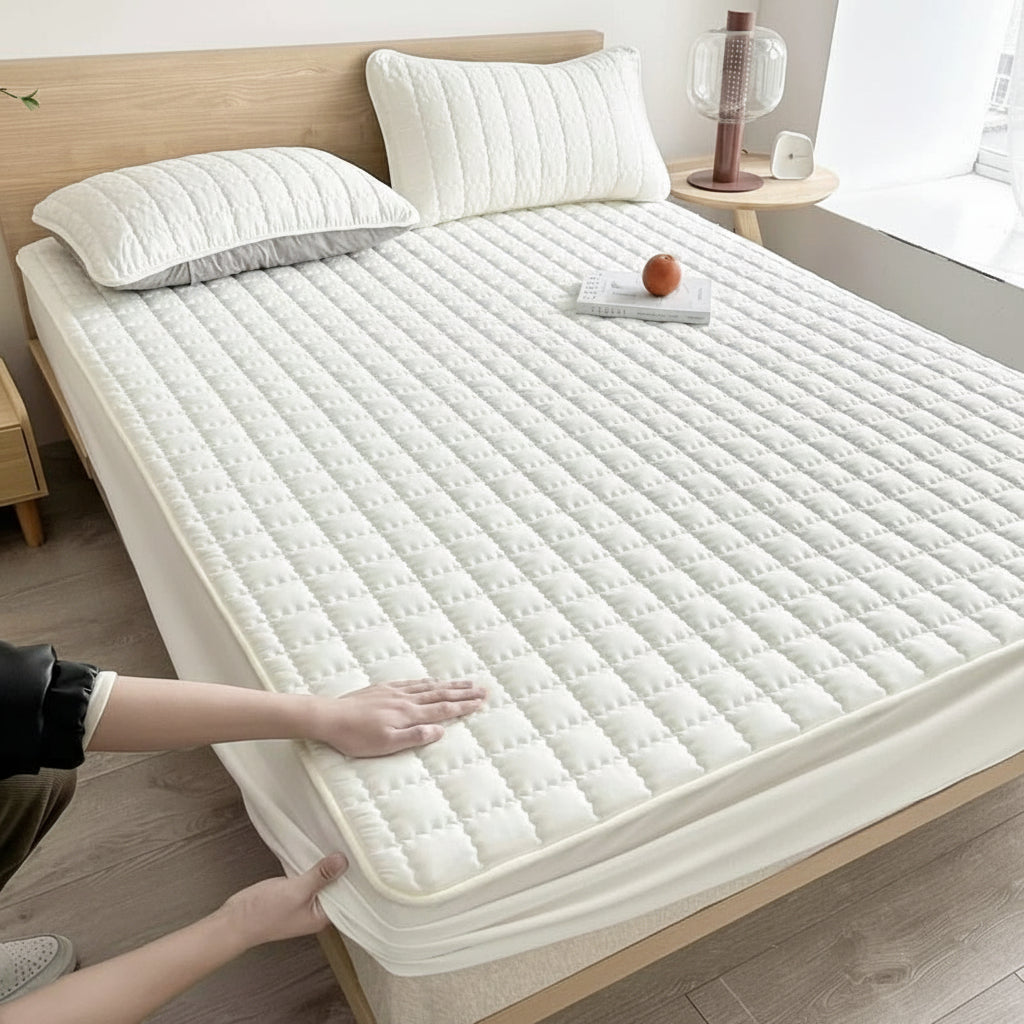 Copri Materasso Impermeabile Traspirante Tessuto Morbido Copertura per Letto