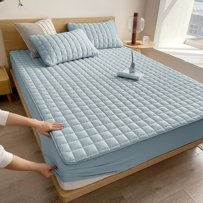 Copri Materasso Impermeabile Traspirante Tessuto Morbido Copertura per Letto