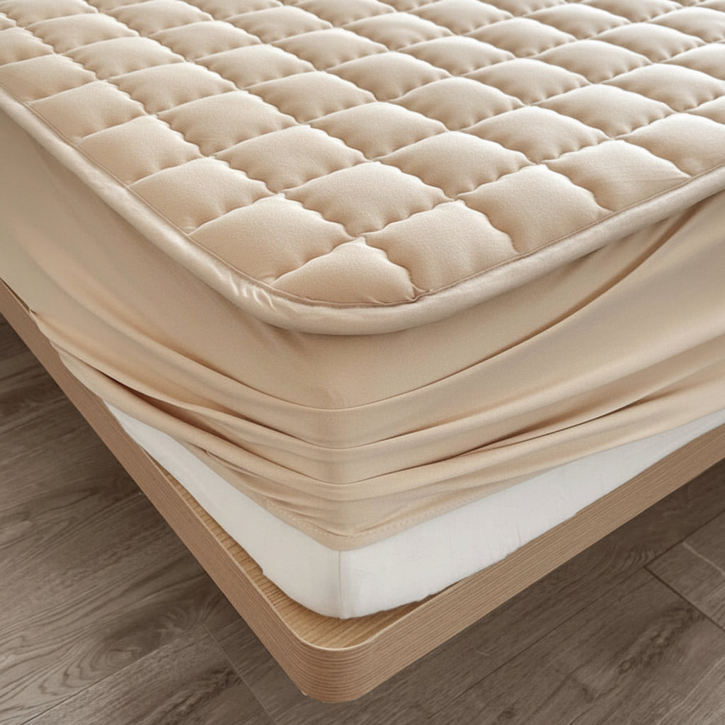 Copri Materasso Impermeabile Traspirante Tessuto Morbido Copertura per Letto