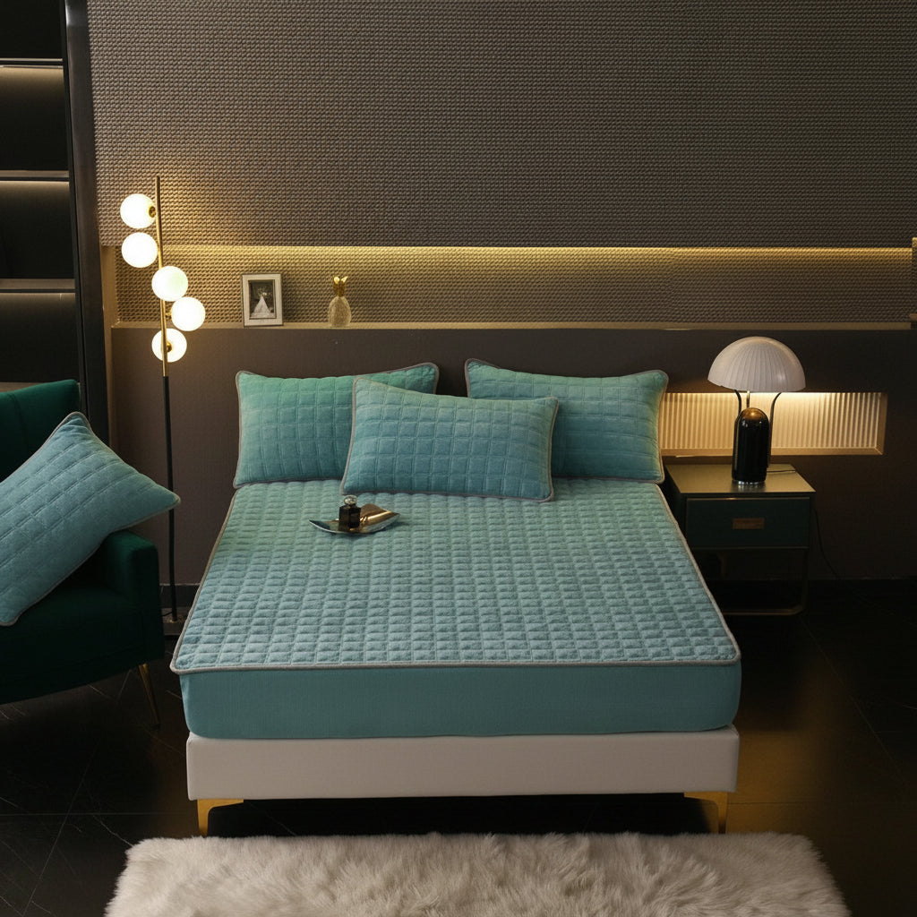 סדינים למיטה סדין אלסטי רך ונושם לכיסוי מזרן