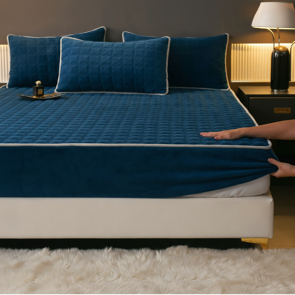 סדינים למיטה סדין אלסטי רך ונושם לכיסוי מזרן