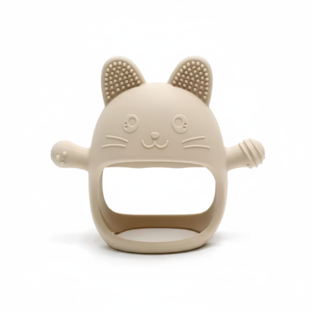 Baby Teething Mitten Silicone Chew Glove Soothing Sore Gums