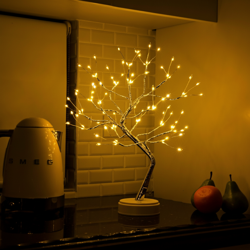 Lámpara de mesa árbol bonsái decorativo luz LED decoración acogedora para el hogar