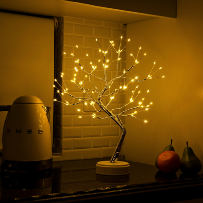 Lámpara de mesa árbol bonsái decorativo luz LED decoración acogedora para el hogar