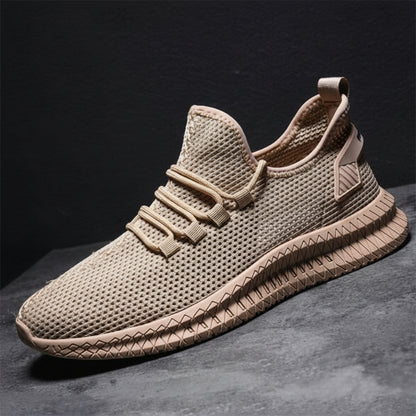 Zapatillas para correr para hombre, transpirables, de malla ligera, deportivas