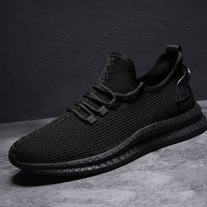 Zapatillas para correr para hombre, transpirables, de malla ligera, deportivas