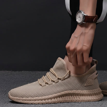 Zapatillas para correr para hombre, transpirables, de malla ligera, deportivas