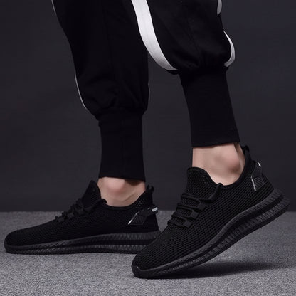 Zapatillas para correr para hombre, transpirables, de malla ligera, deportivas