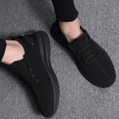 Zapatillas para correr para hombre, transpirables, de malla ligera, deportivas
