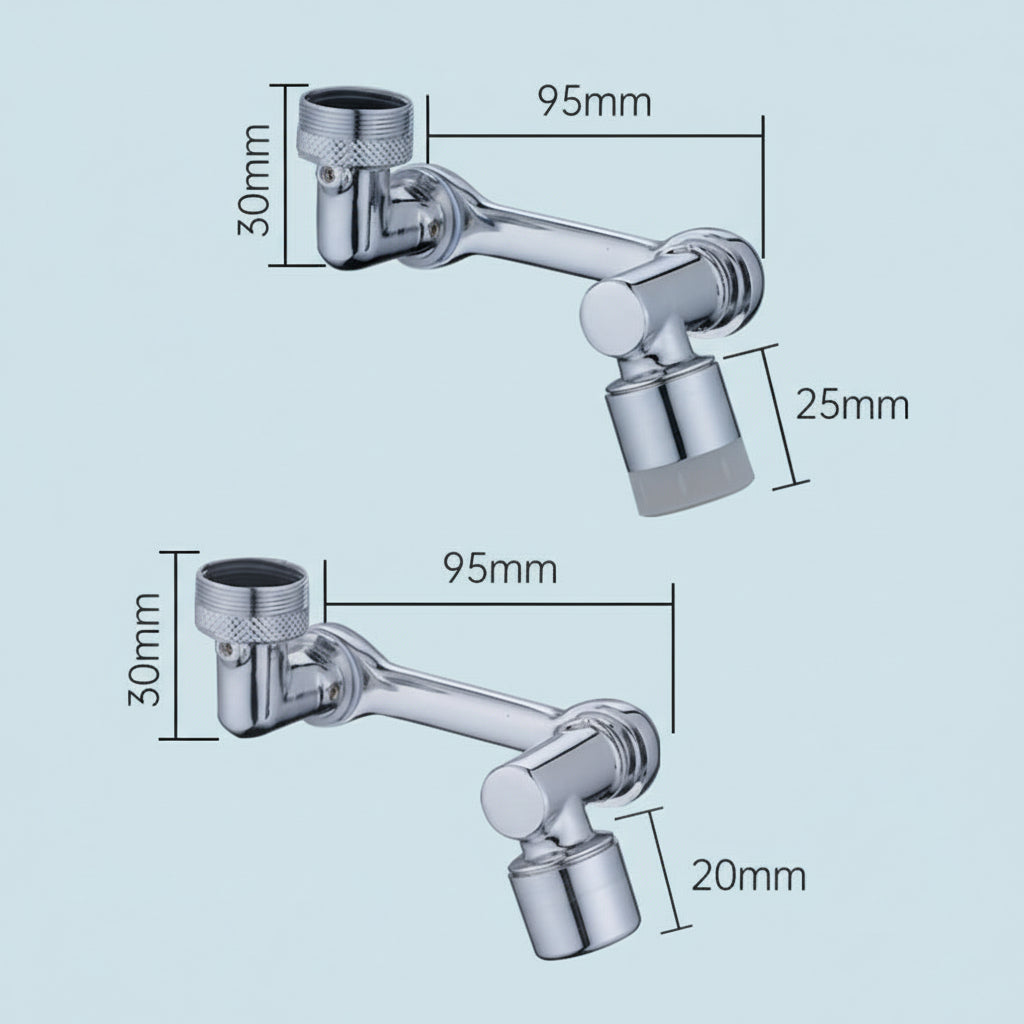 Prelungitor robinet cu filtru rotativ anti-stropire, aerator din cupru