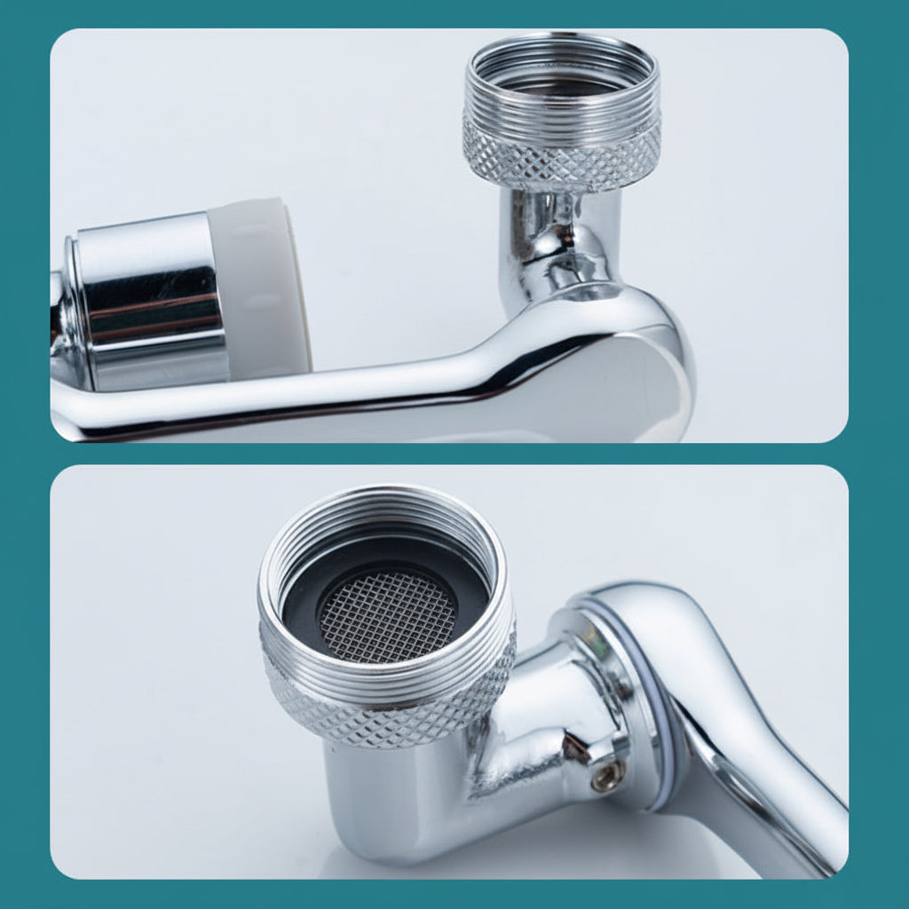 Prelungitor robinet cu filtru rotativ anti-stropire, aerator din cupru